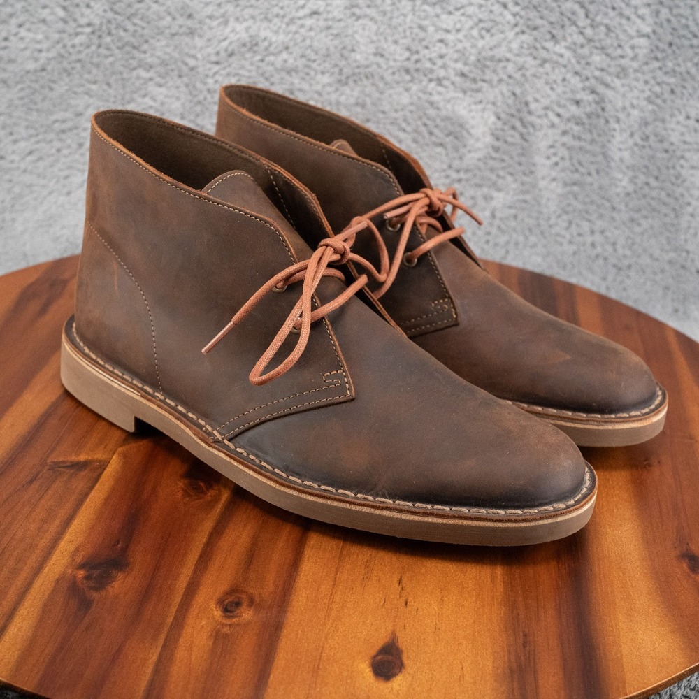 New Clarks Bushacre 2 Leather Chukka Desert Boots US Size 10.5